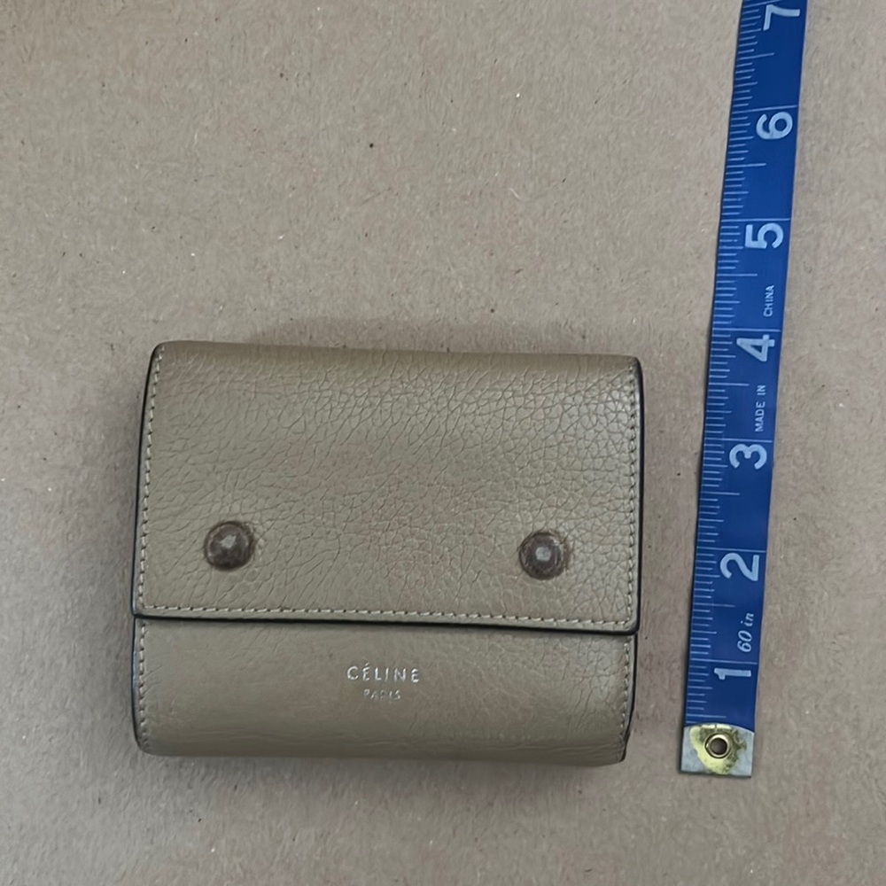 Celine Trifold Grained Wallet - Picture 4 of 15